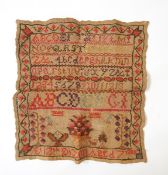 A sampler named and dated, 