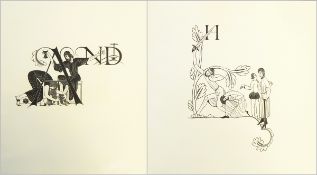 Eric Gill (1882-1940) Original wood engraving 