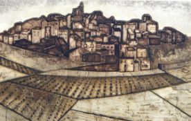 Valerie Thornton (1931-1991) Aquatint 