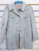 1970's Bill Gibb blouse, Zandra Rhodes black dress, pair of Joseph brown suede trousers,