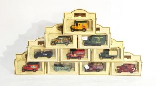 A collection of Days Gone By boxed toy cars to include Charlie Green Beer is Best,