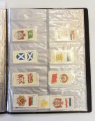 Three albums of various cigarette cards including Wills 