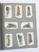 A quantity of cigarette cards in five albums, including 