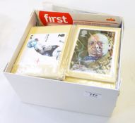 Approximately 1,000 mint and used GB stamps in good condition, various other stamps,