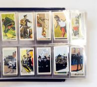 Blue album of cigarette cards including Black Cat 