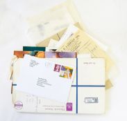 A collection of duplicate mint and used stamps in brown case,