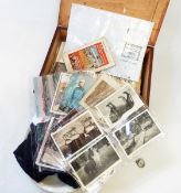 Stained and carved wooden box containing German military school training timetable 1911.