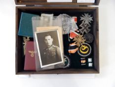 German Iron Cross, first class, two war merit medals with swords.