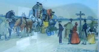 Coaching prints after the originals including chromolithograph 