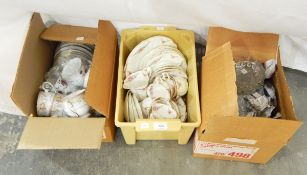 A quantity of teawares including two Noritake teasets,