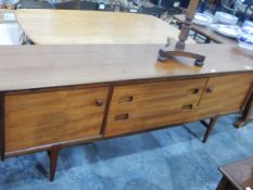 A circa 1960's teak finish sideboard,