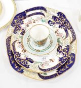 Two Victorian graduated serving dishes of oval form,