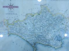 A quantity of handcoloured engraved maps including John Carey 