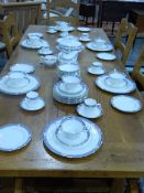 French craft made oak extending refectory style dining table,