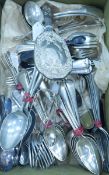 A quantity of silver plated flatware,