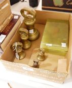 Onyx trinket box with inscription under lid 