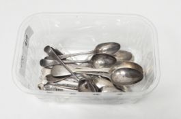 Five George III silver Fiddle pattern provincial teaspoons by Robert Williams,