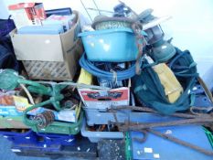 A large collection of tools including woodworking and others