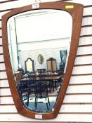 Scandinavian triangular-shaped mirror,