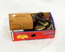 A quantity of pipes, tobacco tins,