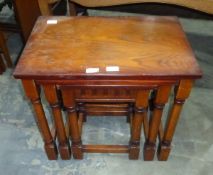 A nest of three occasional tables