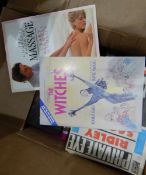 Six boxes of sundry hard and softback books