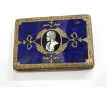 An Italian silver 800 standard box of rectangular form,