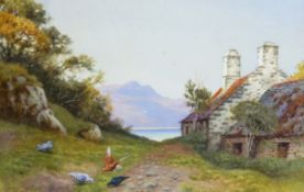 J W Allott (19th century) Watercolour 