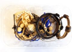 PLEASE NOTE IVORY ITEMS REMOVED A white metal cross pendant,