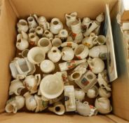 A quantity of crestedware novelty china, etc.