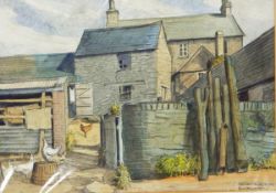 Karl Hagedorn (1889-1969) Watercolour and charcoal 