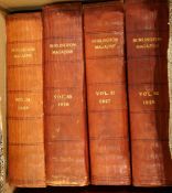 Possibly complete run of the Burlington Magazine, quarter leather library plates,