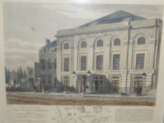 A quantity of architectural prints