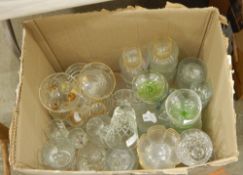 A quantity of porcelain including two large porcelain horses, brassware,