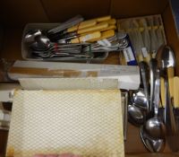 A canteen of Newbridge silver plated 'Kings' pattern flatware in fitted case and other assorted