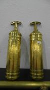 A Pyrene brass hand held fire extinguisher marked 