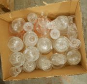 Three boxes glassware