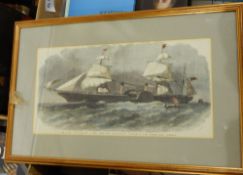 A large quantity of assorted framed prints, etc.