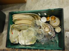 A quantity of ceramics and glass (1 box)