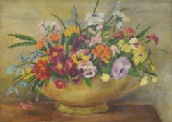 J Ferry Oil on board Heather covered landscape, signed and dated 1923 lower right,