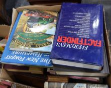 Large quantity of hardback and paperback books, including Heron books, cookery books,