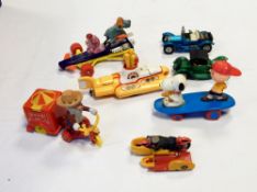Corgi model of The Beatles 'Yellow Submarine, Corgi model from 'The Magic Roundabout',