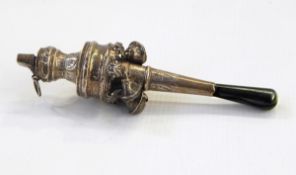 Edwardian silver child's rattle by Crisford & Norris Limited, Birmingham 1908,