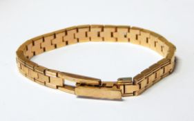 Gold plated bracelet and snake link muff chain (2)