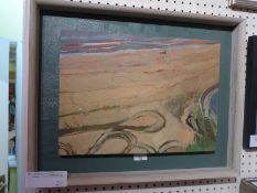 Ian Hunter, 'Scarborough Morning' 1994, oil on board, in a pine frame,