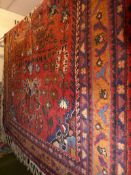 A fine north west Persian Mahal rug 218cm x 148cm central floral medallion with repeating stylised