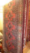 An extremely fine north west Persian Senneh Runner 375cm x 90cm repeating stylised medallion with