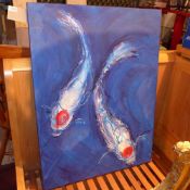An original unframed oil on canvas by Karrie Fox 