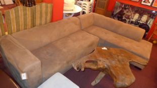 A contemporary designer corner sofa,