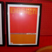 A framed and glazed art print for 'Design' magazine.